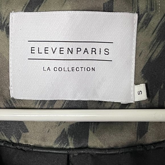 Eleven Paris | Color Block Camo Satin Bomber Jacket - Picture 7 of 9